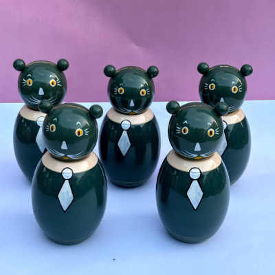 Wooden Cat Coin Bank